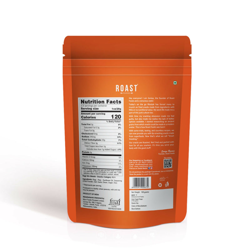 Roast Foods Ragi Stix Masala