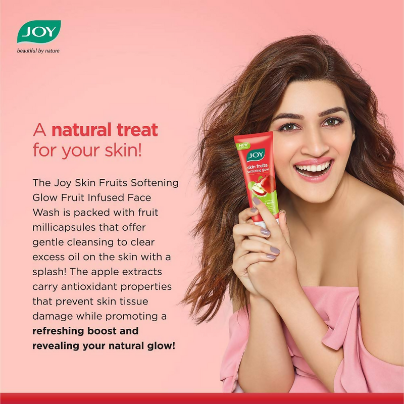 Joy Apple Face Wash For Skin Softening Dead Skin Removal & Exfoliation