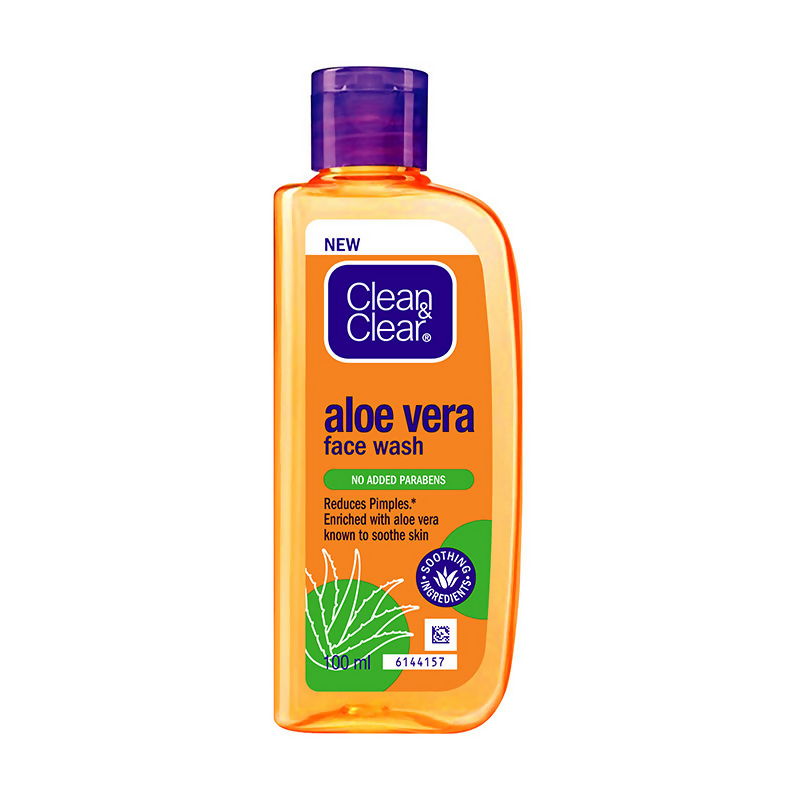 Clean & Clear Aloe Vera Face Wash - Gentle Hydrating Cleanser for Oily Skin