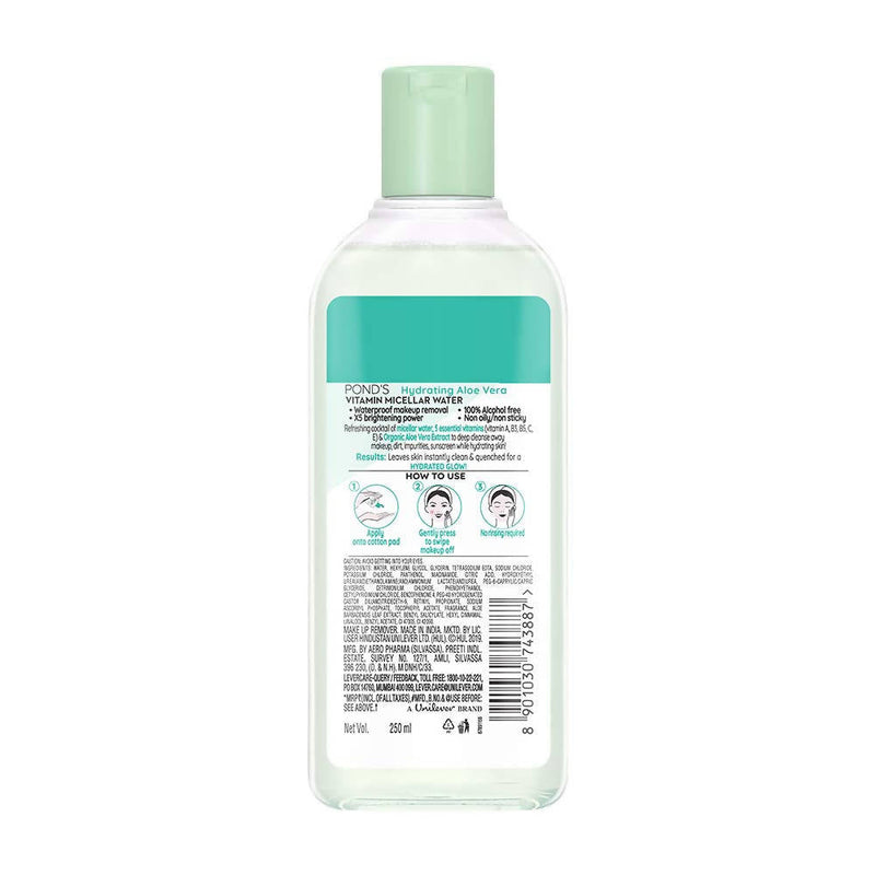 Ponds Vitamin Micellar Water Hydrating Aloe Vera