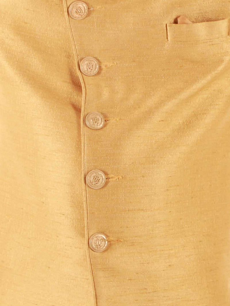 Boy's Beige Indo Western Set