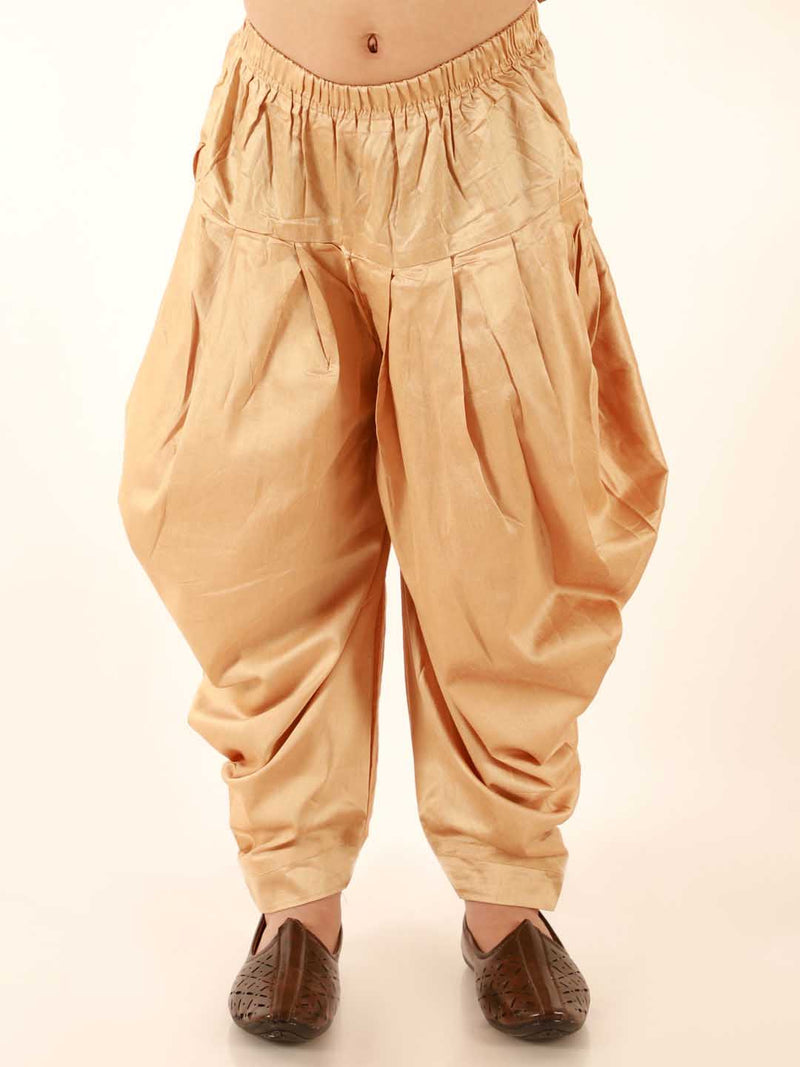 Boy's Beige Indo Western Set