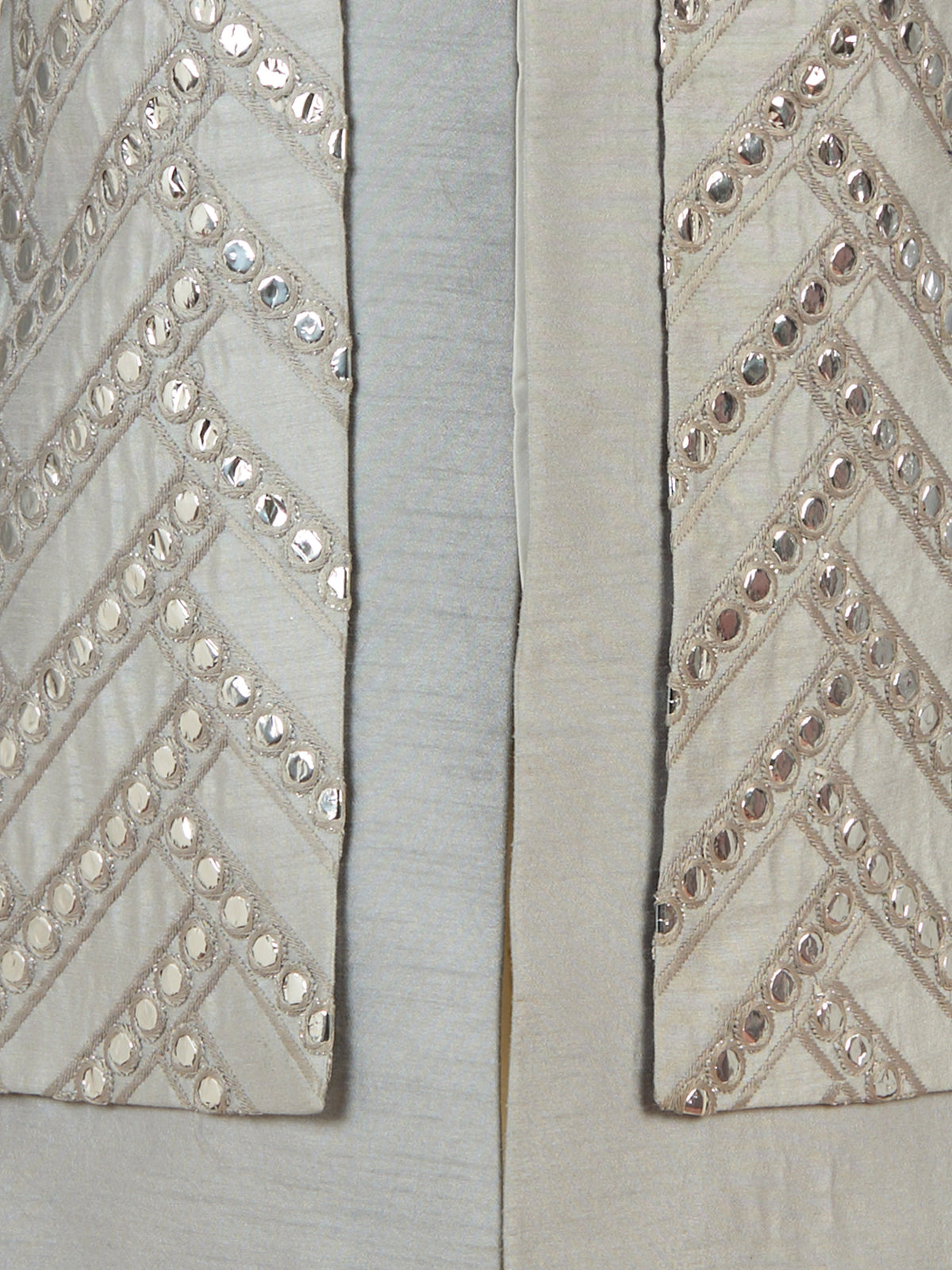 Boy's Aqua Silk Blend Sherwani Set