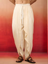 Men's Cream Viscose Dhoti Pants