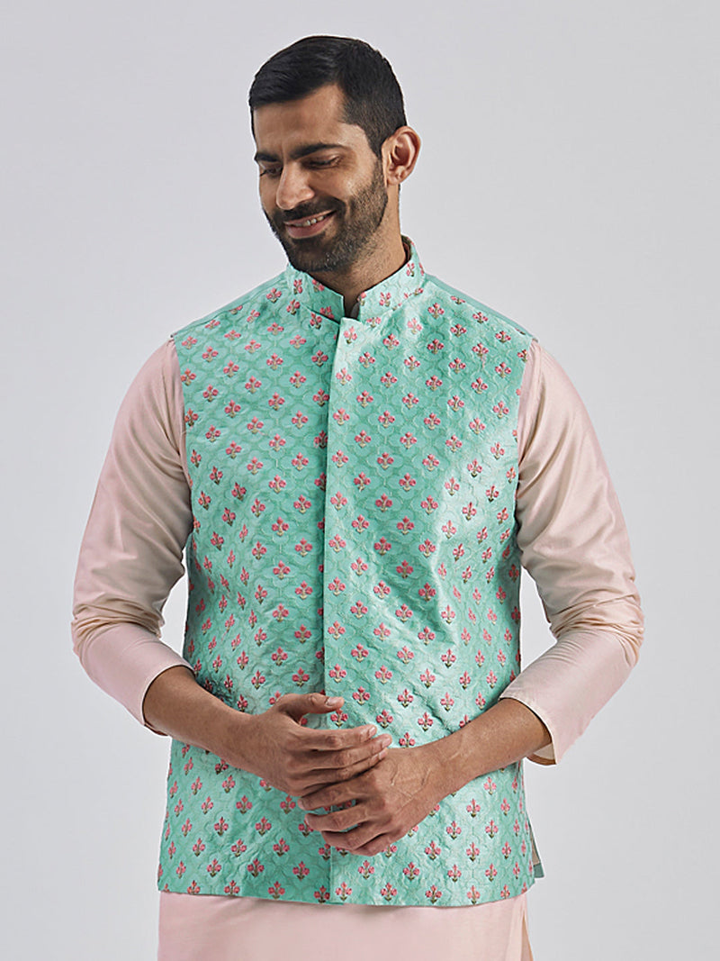 Men's Mint Green - Nehru Jacket
