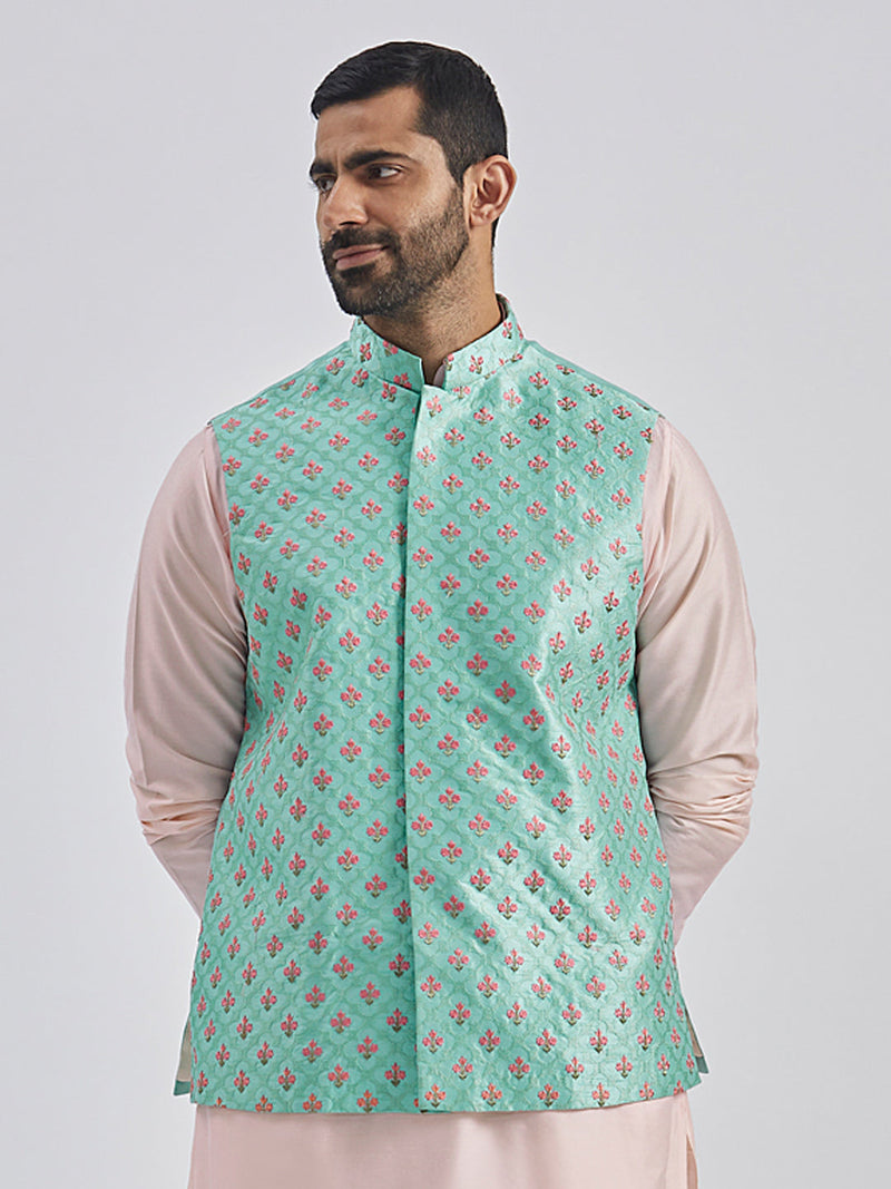Men's Mint Green - Nehru Jacket