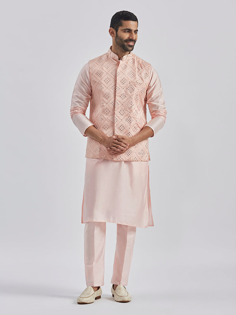 Men's Pink - Nehru Jacket