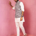 Men's Grey Nehru Jacket Set
