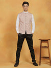 Men's Beige Cotton Nehru Jacket