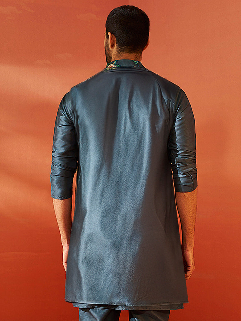 Men’S Grey Nehru Jacket