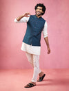 Men's Turquoise Nehru Jacket Set