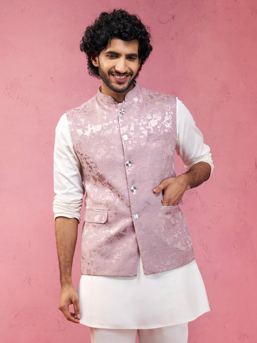 Men's Onion Monty Jacquard Nehru Jacket