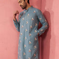 Men's Sage Green Cotton Muslin Kurta