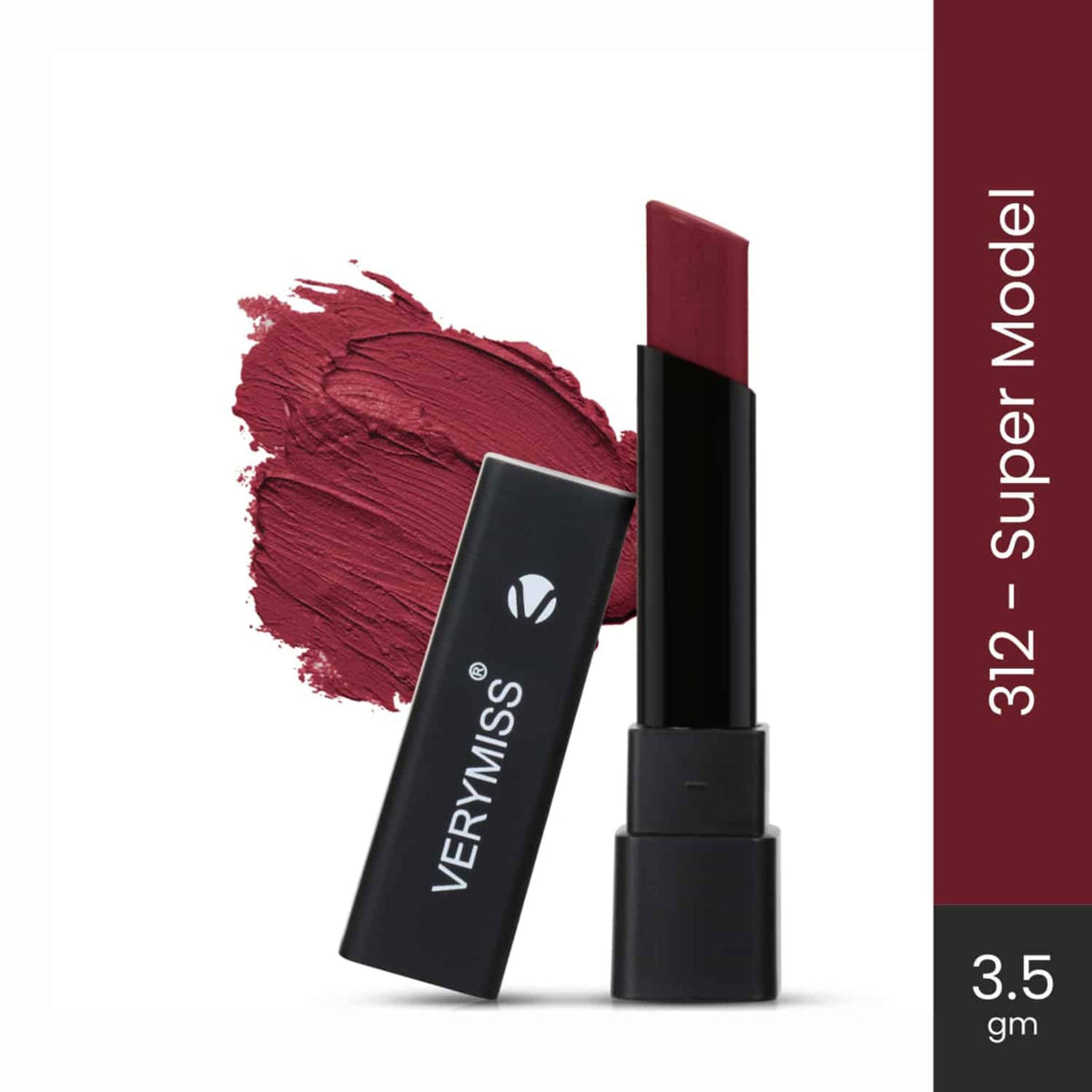 Lipstick with 'VERY美' brand on a white background