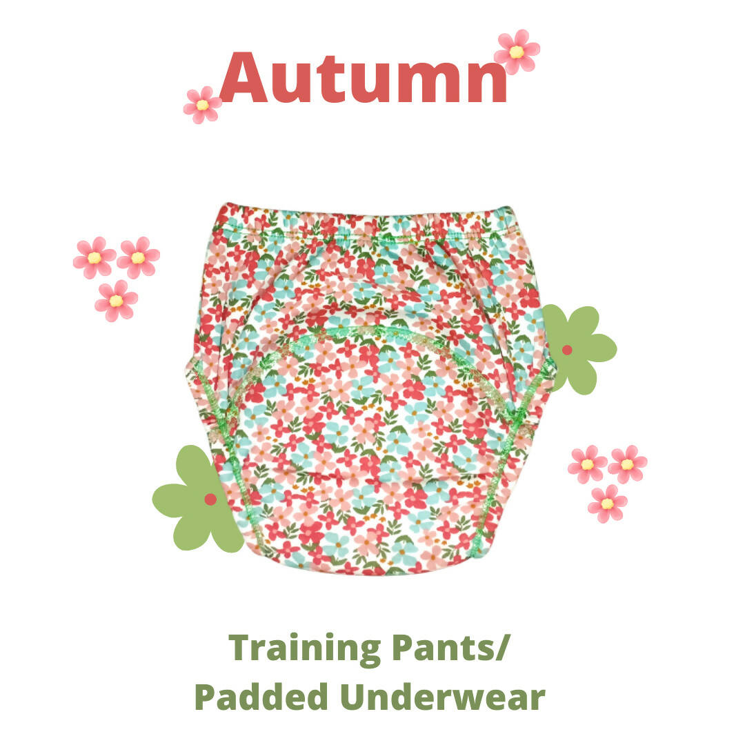 Kindermum Cotton Padded Pull Up Training Pants/ Padded Underwear˜For Kids-Autumn Animals Set of 2 pcs