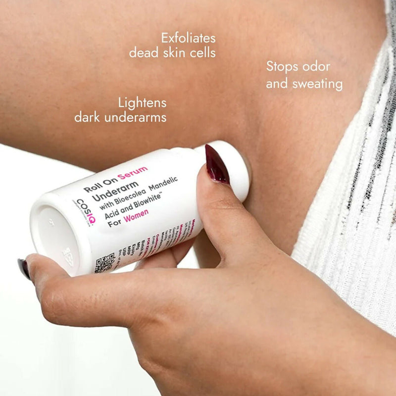 Cos-IQ Brightening Underarm Roll On Serum For Women, With Bioecolea, Mandelic Acid and Bio White