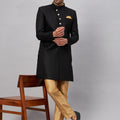 Men's Black Indo Western Set