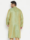Men's Plus Size Mint Green Viscose Blend Kurta