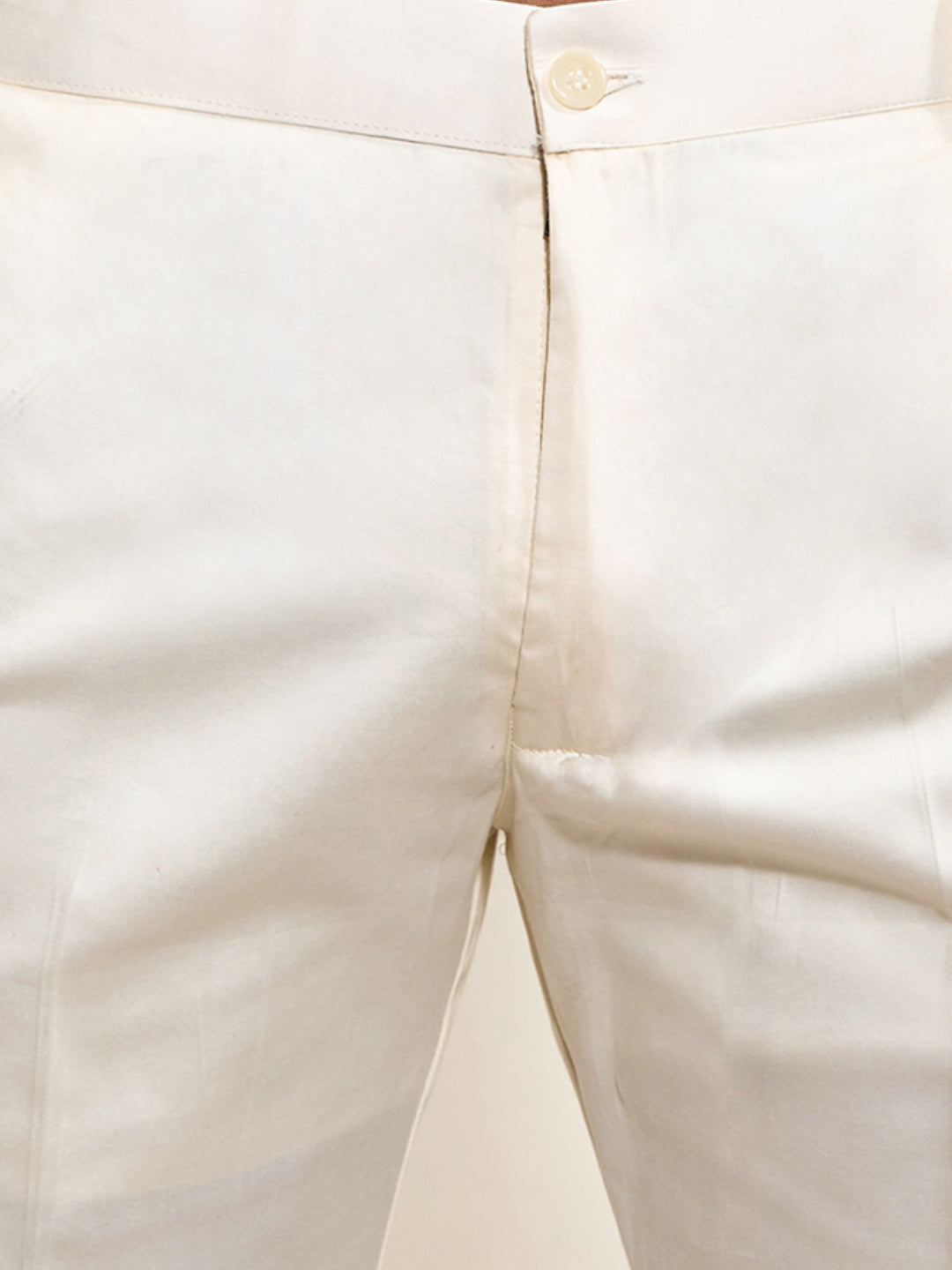 Men's Grey Sequin Kurta with Cream Trousers