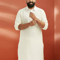 Men's Plus White Pathani Kurta