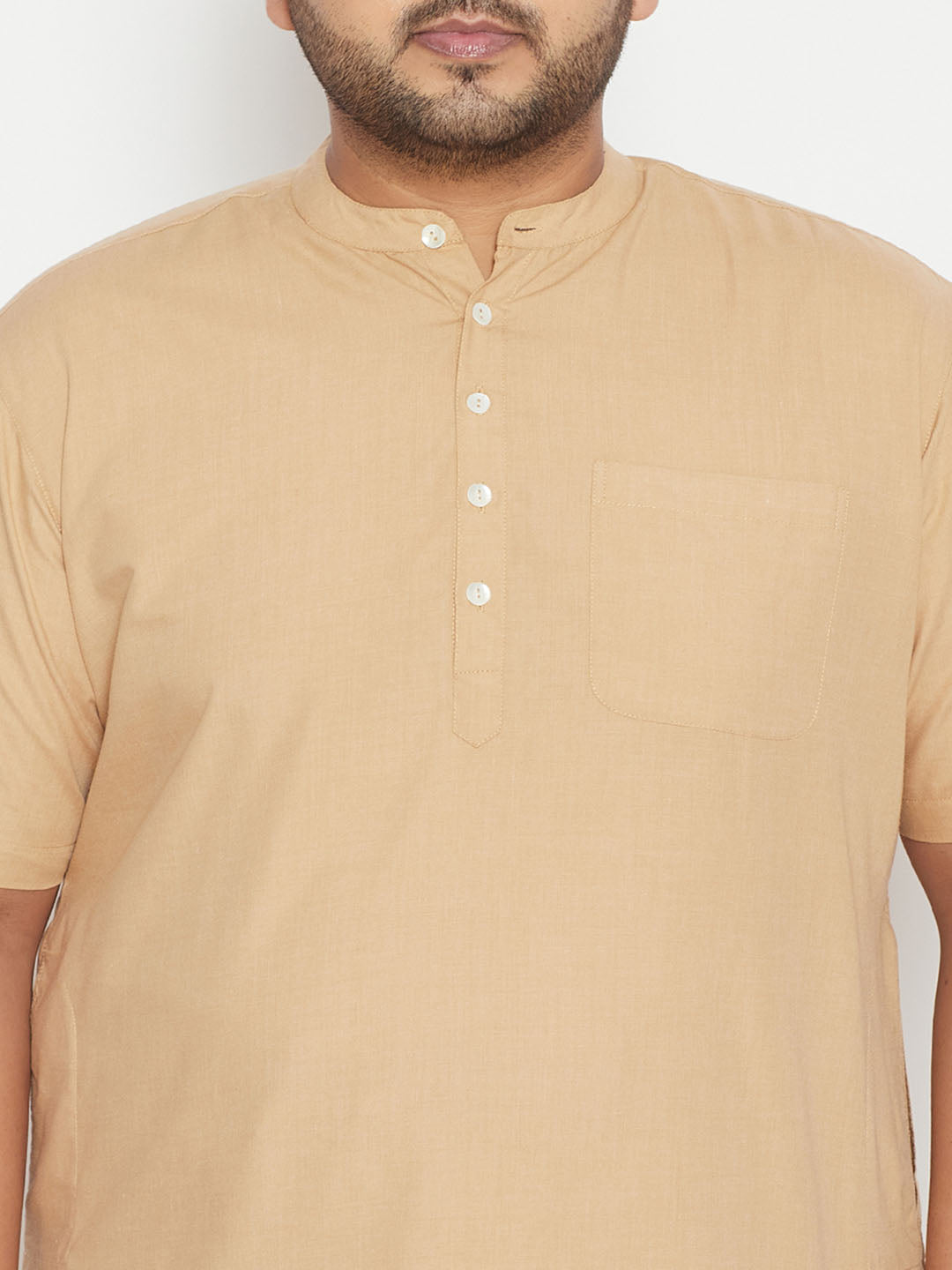 Plus Size Men's Work From Home Kurta And Salwar Set