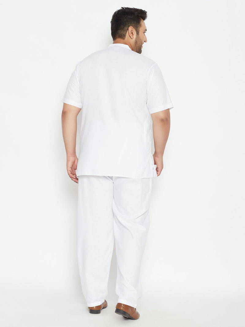 Men's Plus Size Work From Home Kurta And Salwar Set