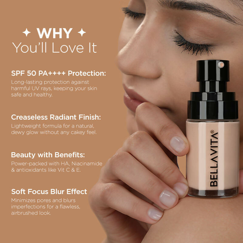 Bella Vita Organic Hydmatte Fx - Airbrush Liquid Foundation - Warm Sun