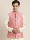 Men's Onion Pink Ethnic Jacket
