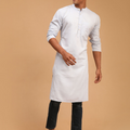 Men's Aqua Blue Organic Cotton Kurta