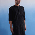 Men's Black Hakooba Cotton Kurta