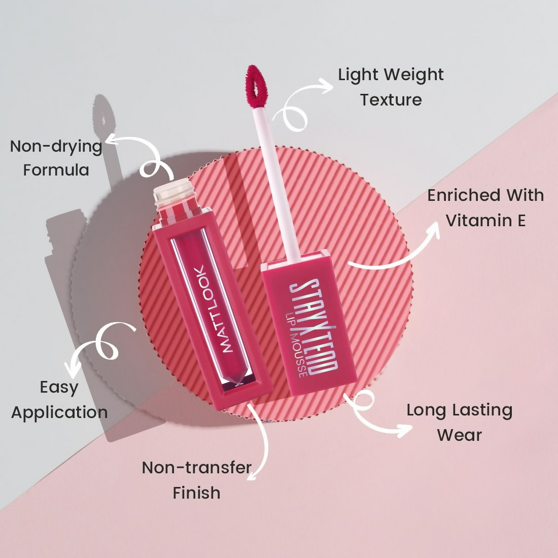 Matt Look Stayxtend Lip Mousse - Worthy Mauve