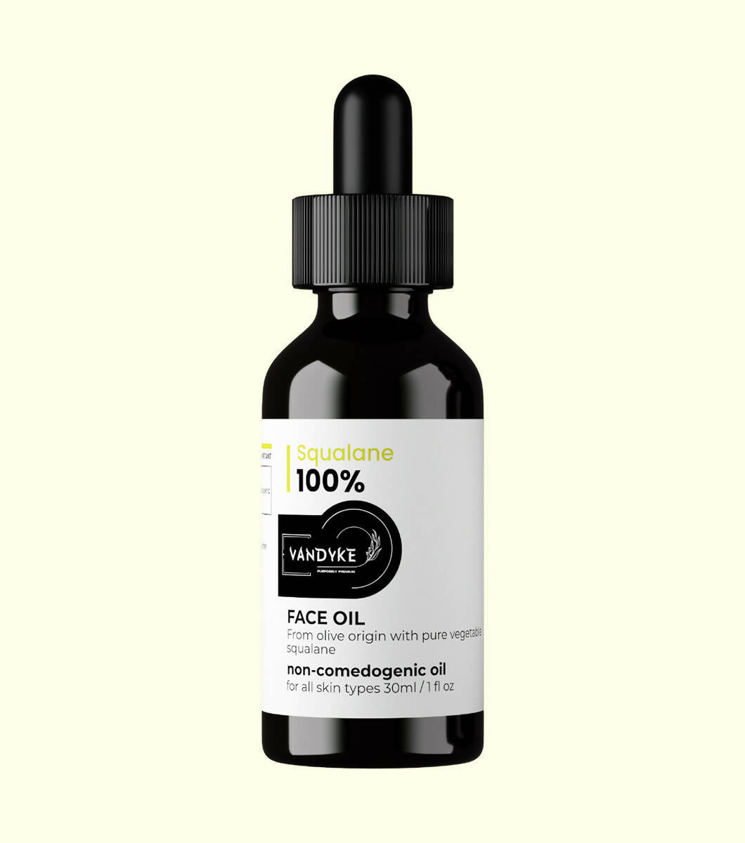 Vandyke 22 face oil dropper bottle on a white background
