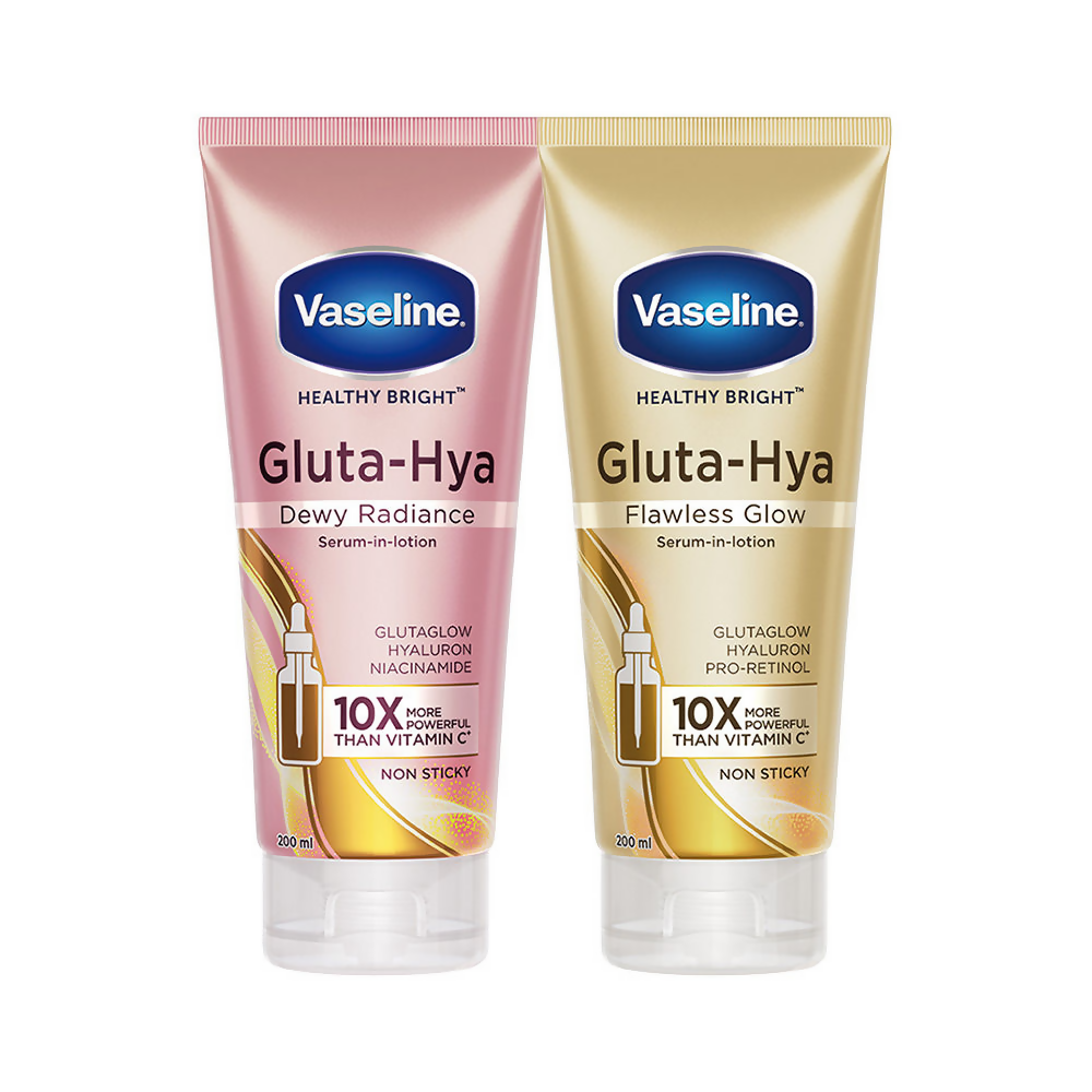 Two Vaseline Gluta-Hya skincare products on a white background