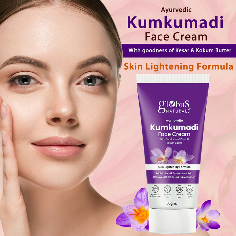 Globus Naturals Ayurvedic Kumkumadi Skin Lightening Face Cream
