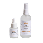 Two skincare products from Vilvah on a white background
