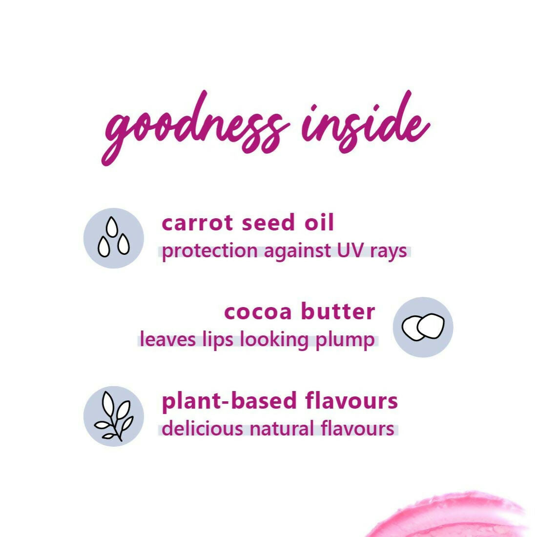 Plum Candy Melts Vegan Lip Balm Berry Feast For Dry & Chapped Lips, Natural SPF with Vitamin A