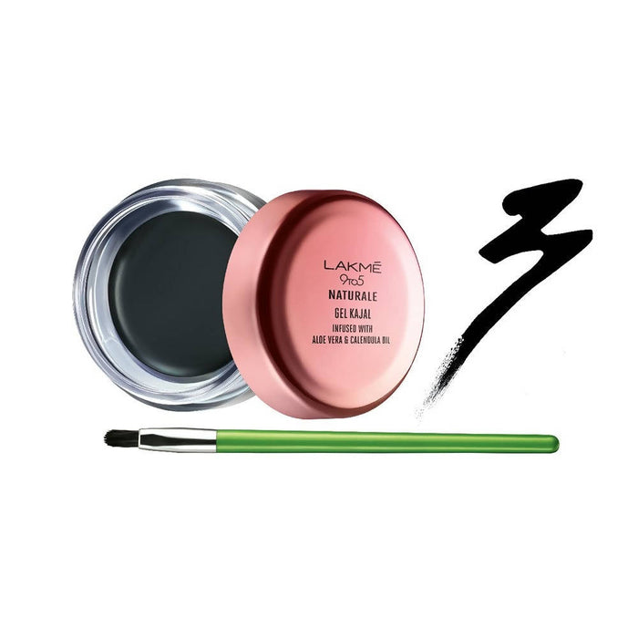 Lakme 9To5 Naturale Gel Kajal - Black