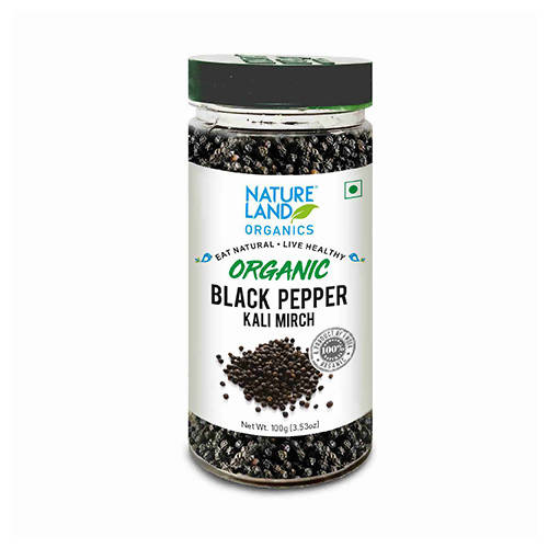 Nature Land Organics Black Pepper (kali Mirch)