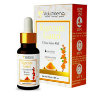Volumena Kurcum Gauri Ultra Glow Oil bottle and packaging on a white background