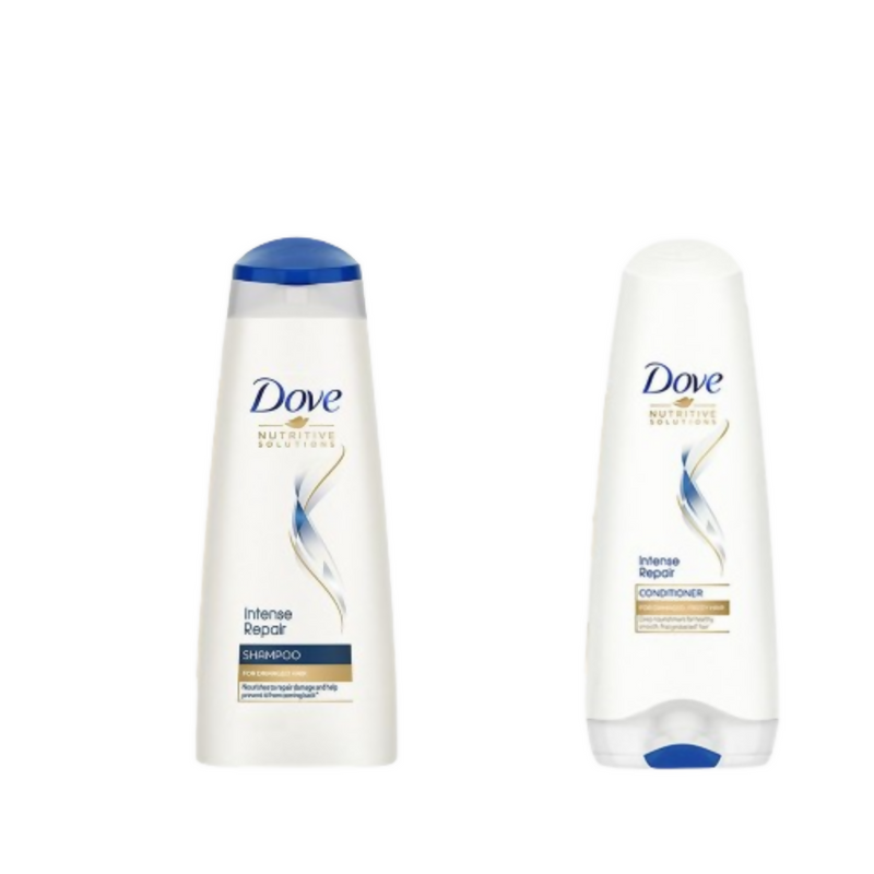 Dove Intense Repair Shampoo + Damage Solutions Intense Repair Conditioner