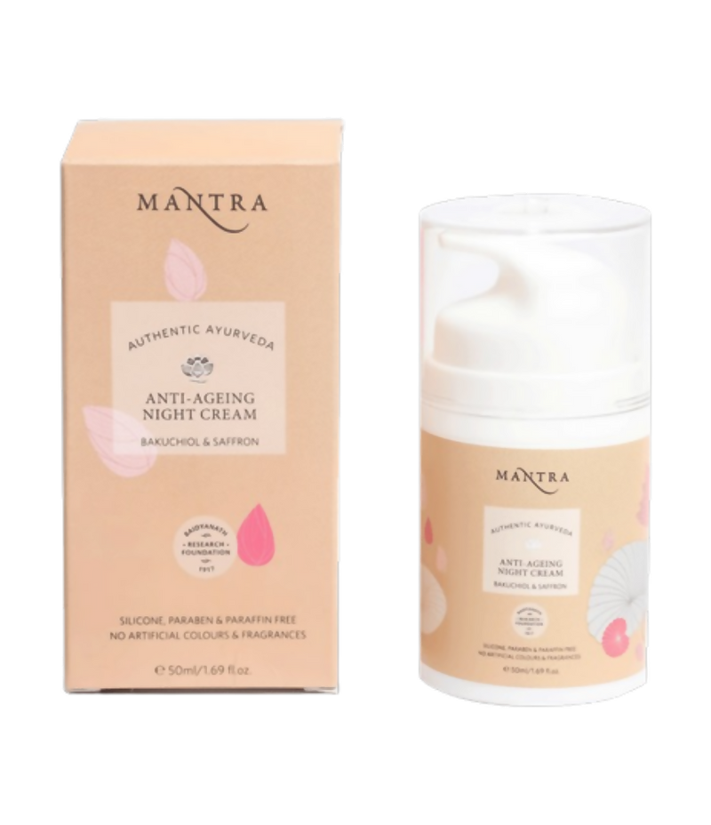 Mantra Herbal Anti-Ageing Night Cream Bakuchiol & Saffron