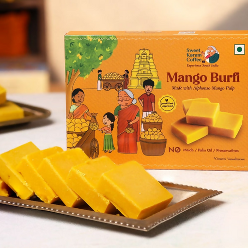 Sweet Karam Coffee Mango Burfi