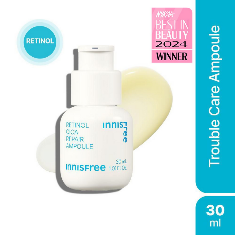 Innisfree 0.15% Retinol Cica Ampoule Daily Care For Pores, Dead Skin, Anti-Aging - Beginner-Friendly