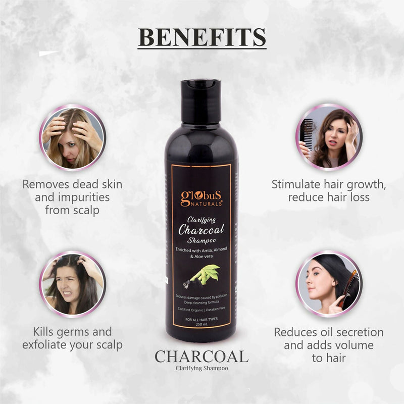 Globus Naturals Charcoal Shampoo