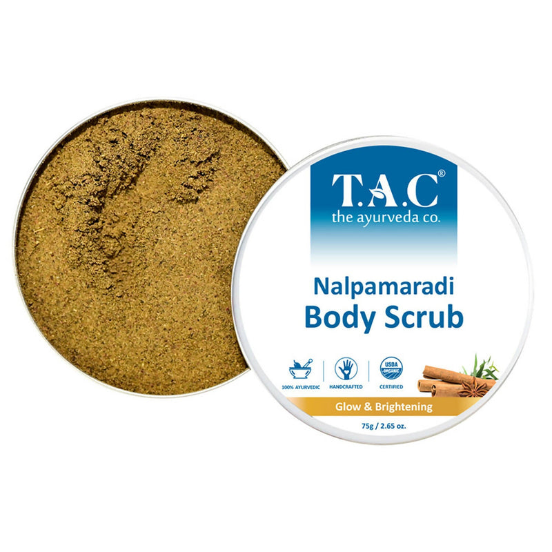 TAC - The Ayurveda Co. Nalpamaradi Body Scrub for Glow and Brightening Skin, with Triphala For Women & Men
