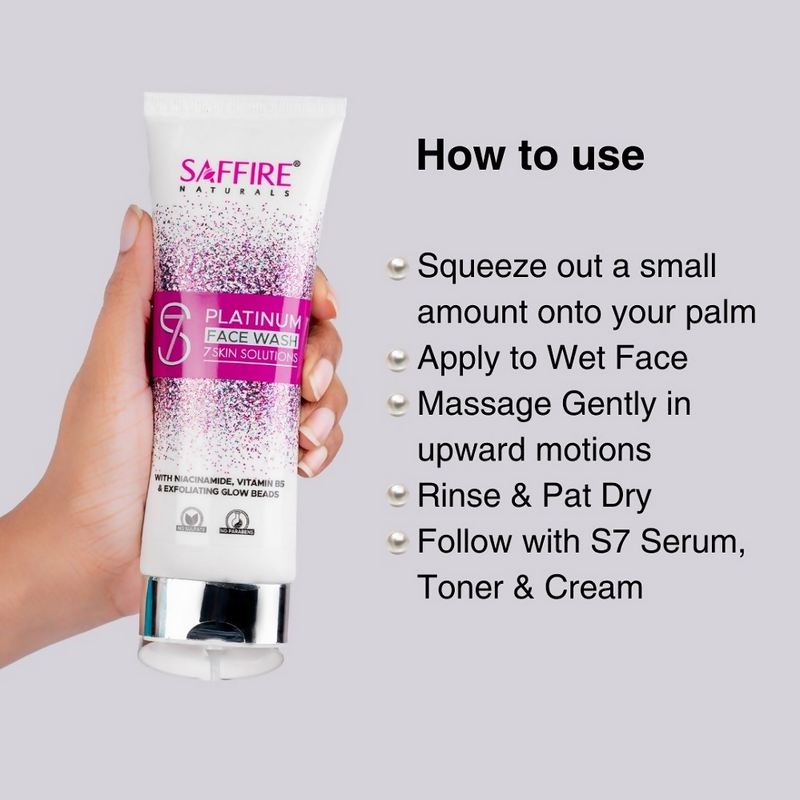 Saffire Naturals S7 Platinum Face Wash