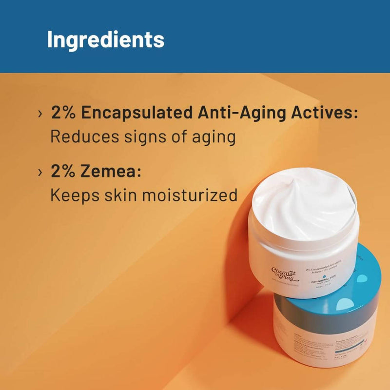 Chemist At Play Dry-Normal Skin Night Cream with Extra Moisture, Reduce Redness, and Reduce Inflammation