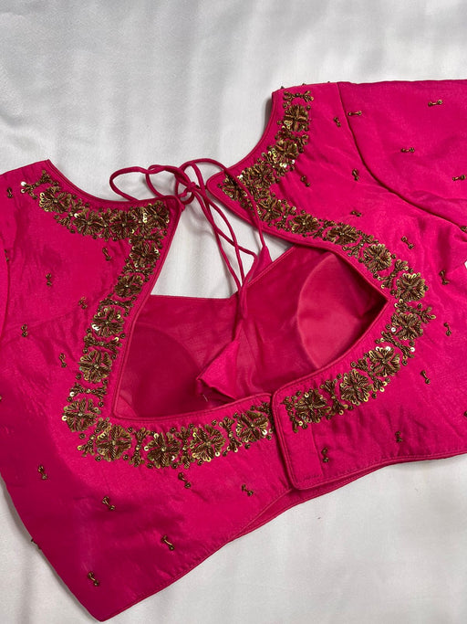 Gulabi Rang Handwork Blouse