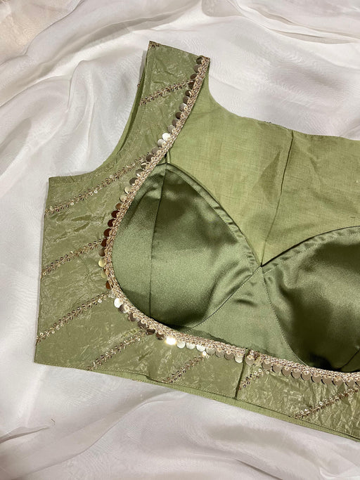 Shinning Green Blouse