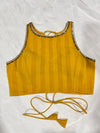 Zehra Mustard Yellow Blouse